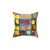 Warhol Flowers Colorful Decorative Pillow