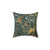 Greenery Floral Tapestry Decorative Pillow with Nature Animals