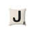 Scrabble Tile J Pillow - Decorative Throw Pillow