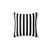 Black and White Striped Bedspread Pillow