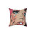Pink Pop Art Crying Girl Decorative Pillow