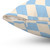 Check II Baby Blue Twist Pillow