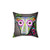 Day of the Dead Whippet Dog Sugar Skull Pillow
