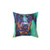 Colorful Doberman Pinscher Dog Art Pillow