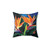 Colorful Birds of Paradise Floral Throw Pillow