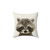 Whimsical Raccoon Pillow - Cute Watercolor Animal Decor