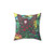 Whimsical Peace Plant Lady Pillow