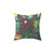 Whimsical Peace Plant Lady Pillow
