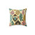 Christmas Decor Pillow with Elegant Gold Pattern