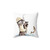 Otter Trout Fishing Decorative Pillow