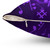 Purple Music Notes Decorative Pillow