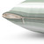 Coral and Mint Green Striped Decorative Pillow