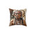 Proud Indian Watercolor Portrait Pillow