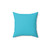 Turquoise Decorative Pillow - Vibrant Monotone Accent Cushion