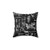 Damon Collage B&W Pillow