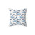 Watercolor whale throw pillow