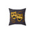 Gold Comedy and Tragedy Theater Masks Pillow