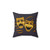 Gold Comedy and Tragedy Theater Masks Pillow