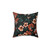 Vintage Floral Throw Pillow - NIGHT FOREST XVII-A