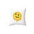 Melting Face Emoji Decorative Pillow