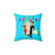 Mid Century Modern Christmas Decorative Pillow