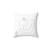 Minimalist Line Drawing Face Pillow