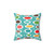 Colorful Atomic Era Art Oval Design Pillow