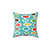 Colorful Atomic Era Art Oval Design Pillow