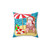 Santa Claus Beach Themed Christmas Pillow