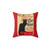 Black Cat Nouveau Vintage Decorative Pillow