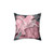 Blush rose watercolor pastel throw pillow