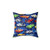 Auto Sports Muscle Cars Pattern Pillow - Retro Car Decor