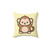 Adorable Monkey Pillow - Soft Plush Animal Accent Cushion