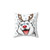 Husky Rudolph Christmas Pillow