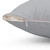 Soft gray pillow for bedroom decor