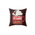 Funny Christmas Pillow with Hot Chocolate and Movie Design