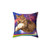 Laser Cat in Space Decorative Pillow