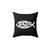 Christian Ichthys Fish Symbol Pillow
