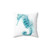 Watercolor Seahorse Decorative Pillow