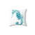 Watercolor Seahorse Decorative Pillow