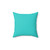Aqua Blue Teal Throw Pillow for Preppy Boho Chic Decor