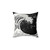 Black and White Great Wave Decorative Pillow