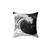 Black and White Great Wave Decorative Pillow