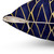 Indigo Art Deco Decorative Pillow