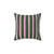 Pink and Green Striped Pastel Throw Pillow