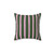 Pink and Green Striped Pastel Throw Pillow