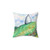 White Nancy Kerridge Pillow - Decorative Landscape Cushion