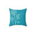 Dandelion Dark Turquoise Pillow