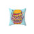 Monster Burger Pillow - Retro Punk Food Throw Pillow