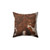 Cruelty-Free Cowhide Leather Pillow